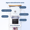 Jarra de agua con filtro ENYA: Sin metales pesados, sin químicos, sin bacterias, sin microplásticos, sin pesticidas